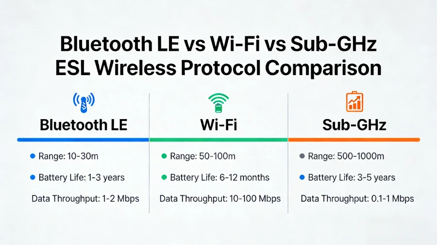 بلوتوث مقابل Wi-Fi مقابل Sub-تصنيف الرف الإلكتروني جيجاهرتز